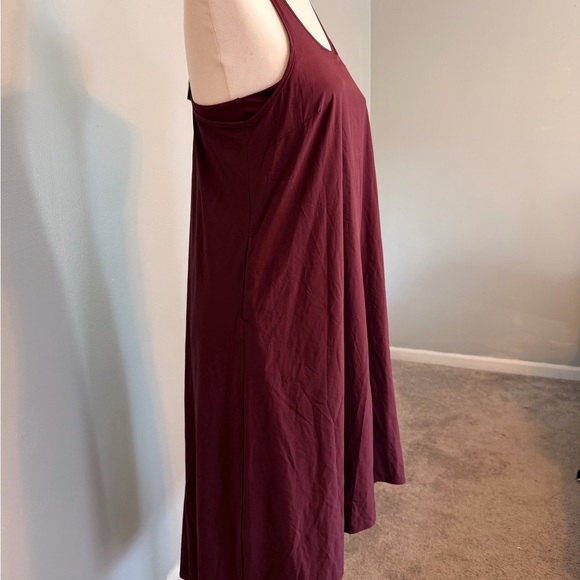 HALARA Burgundy High Low Midi Dress - Picture 3 of 7